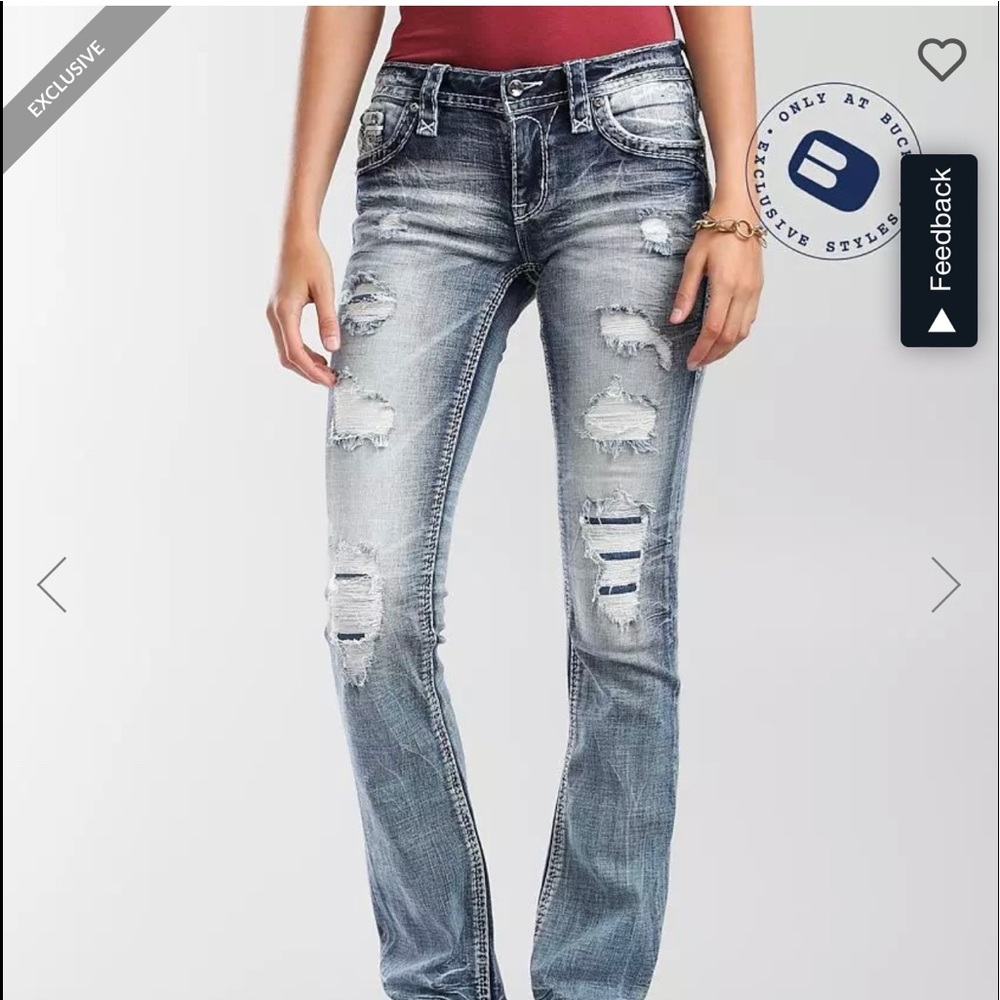 Rock Revival jeans from Buckle! 30 waist with 36 length. Stretch. Slim fit!